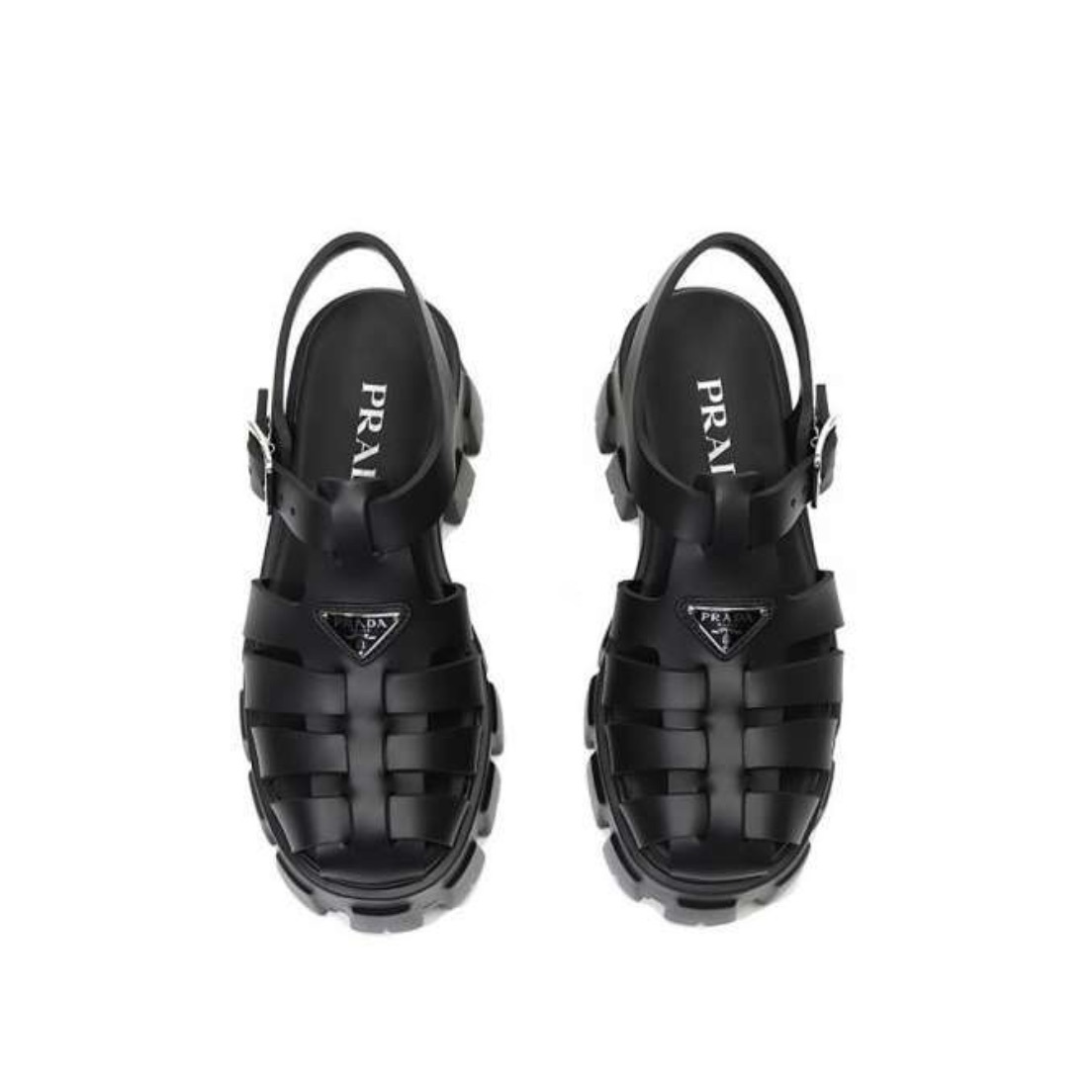 PRADA■レディース フォームラバー サンダル Black