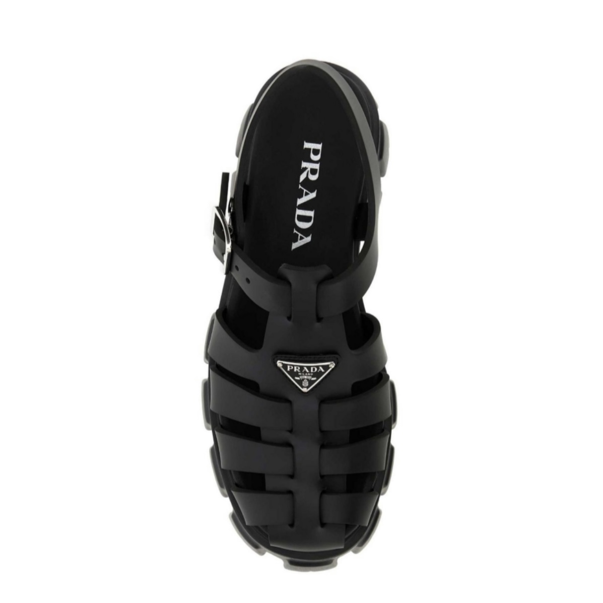 PRADA■レディース フォームラバー サンダル Black