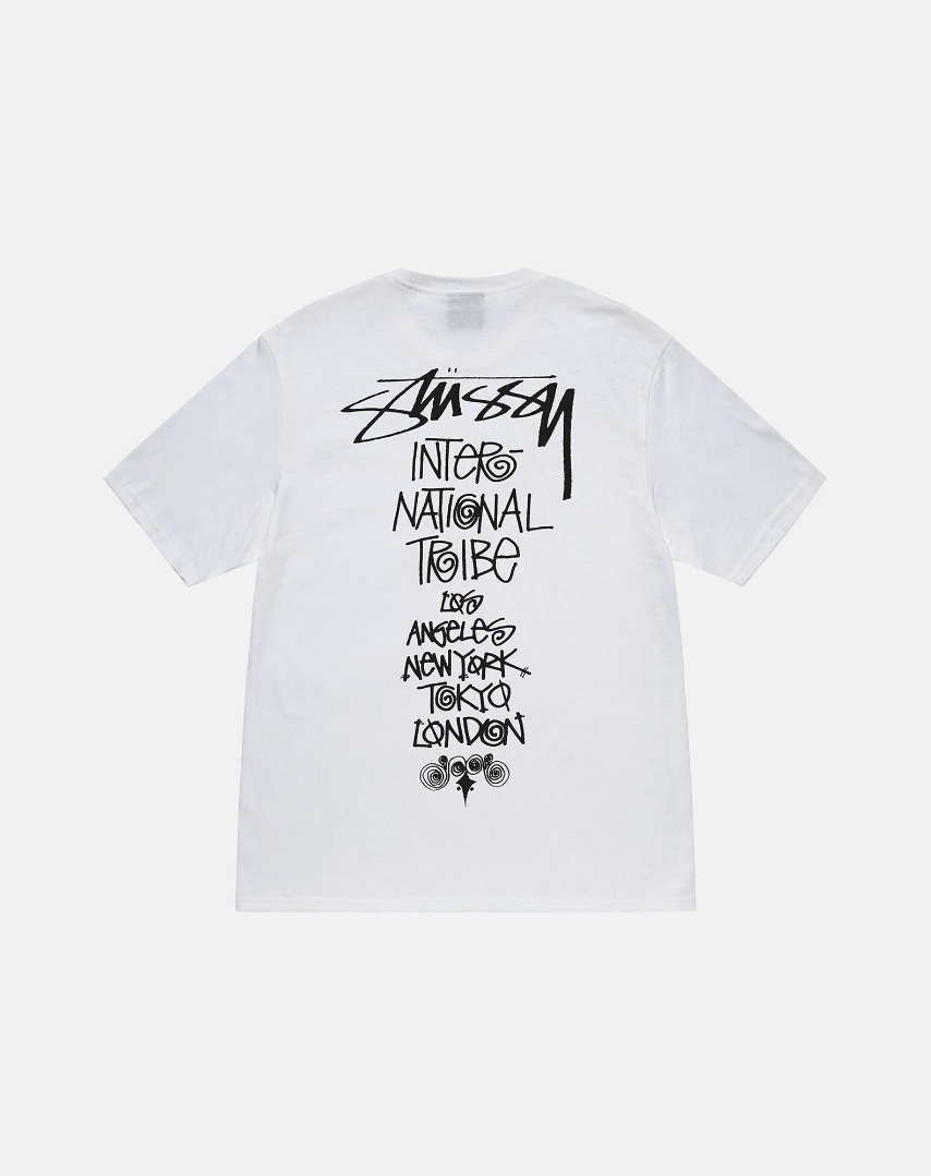 ★税込★STUSSYブランド★TRIBE STACK TEEスタイル★Tシャツ★ホワイト
