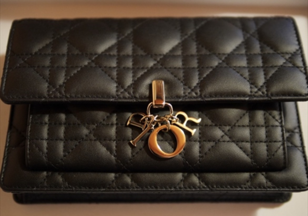 【人気】DIOR ディオール★LADY DIOR ラムスキン チェーンバッグ