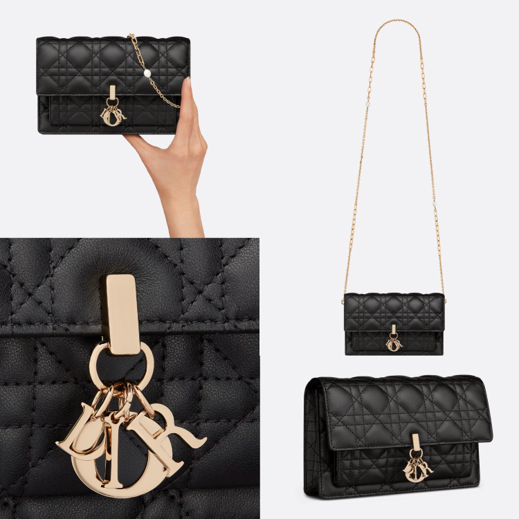 【人気】DIOR ディオール★LADY DIOR ラムスキン チェーンバッグ