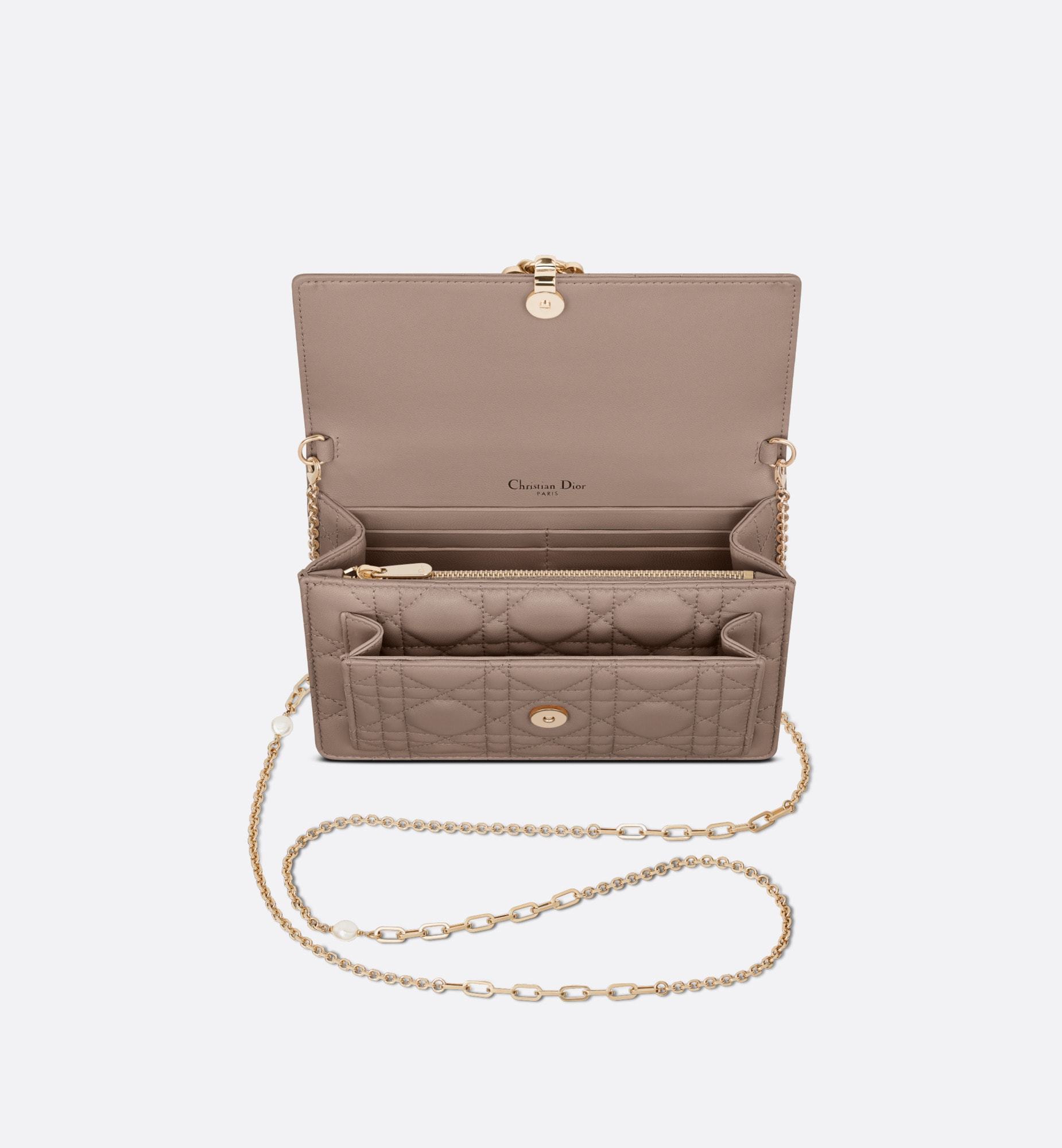 【人気】DIOR ディオール★LADY DIOR ラムスキン チェーンバッグ