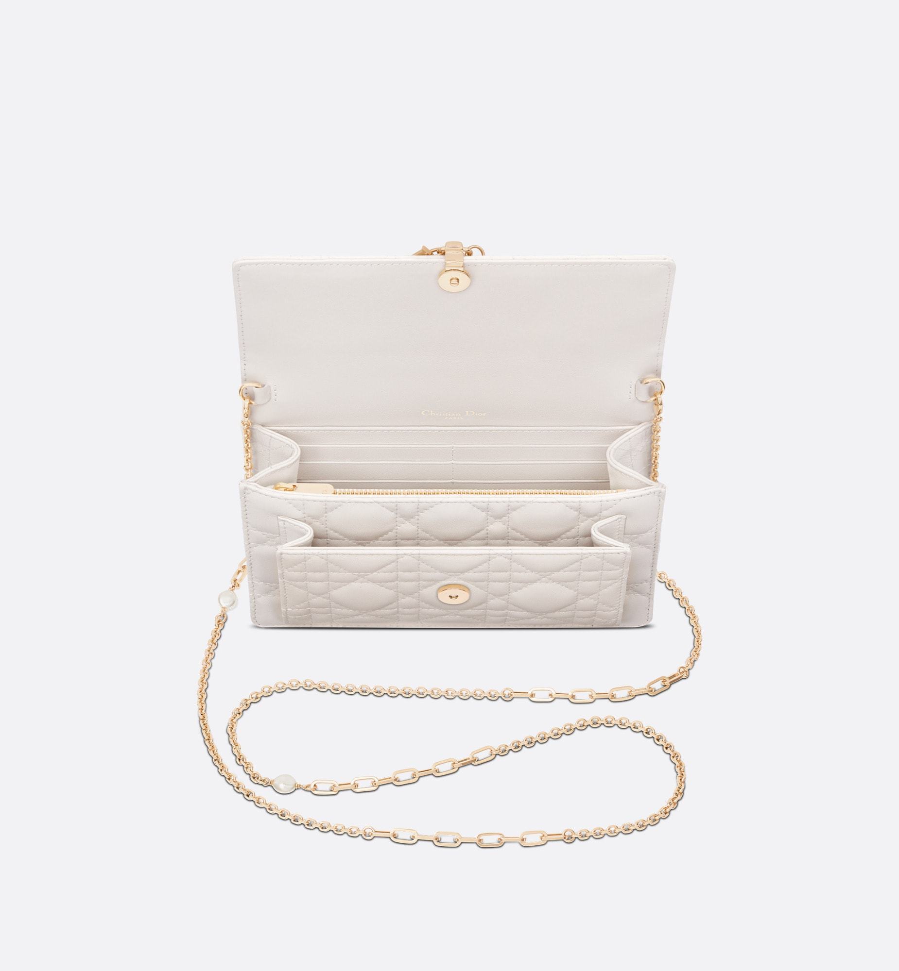 【人気】DIOR ディオール★LADY DIOR ラムスキン チェーンバッグ