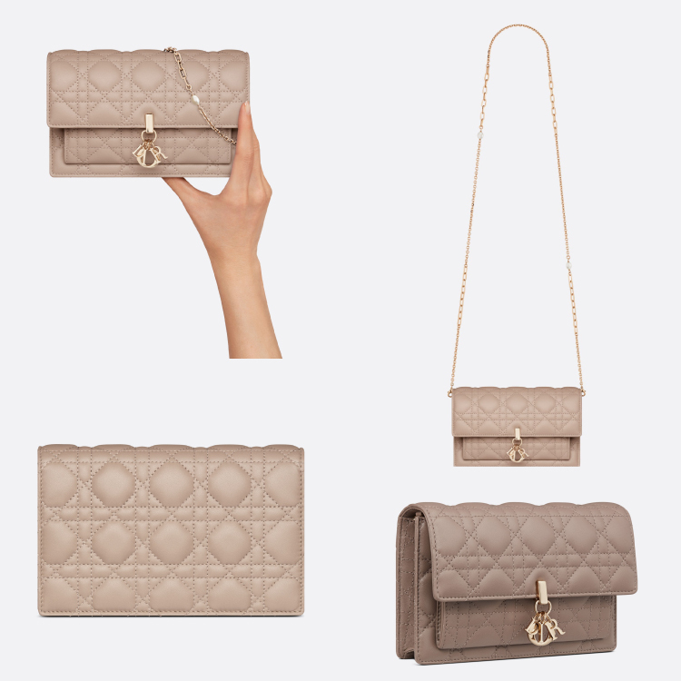 【人気】DIOR ディオール★LADY DIOR ラムスキン チェーンバッグ