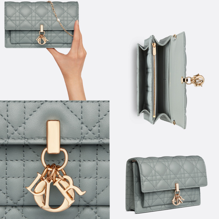 【人気】DIOR ディオール★LADY DIOR ラムスキン チェーンバッグ
