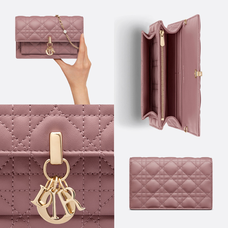 【人気】DIOR ディオール★LADY DIOR ラムスキン チェーンバッグ