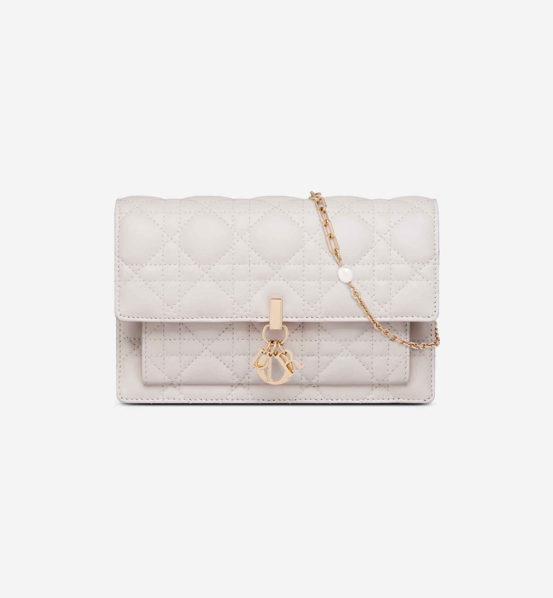 【人気】DIOR ディオール★LADY DIOR ラムスキン チェーンバッグ