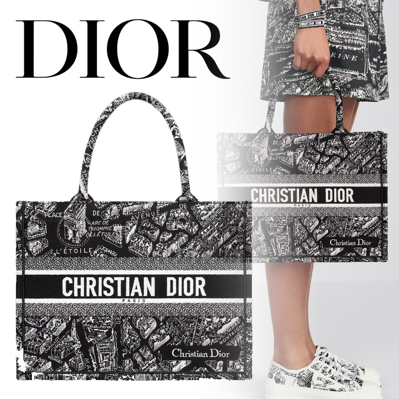 【23SS★パリマップ】Dior ミディアムバッグ DIOR BOOK TOTE