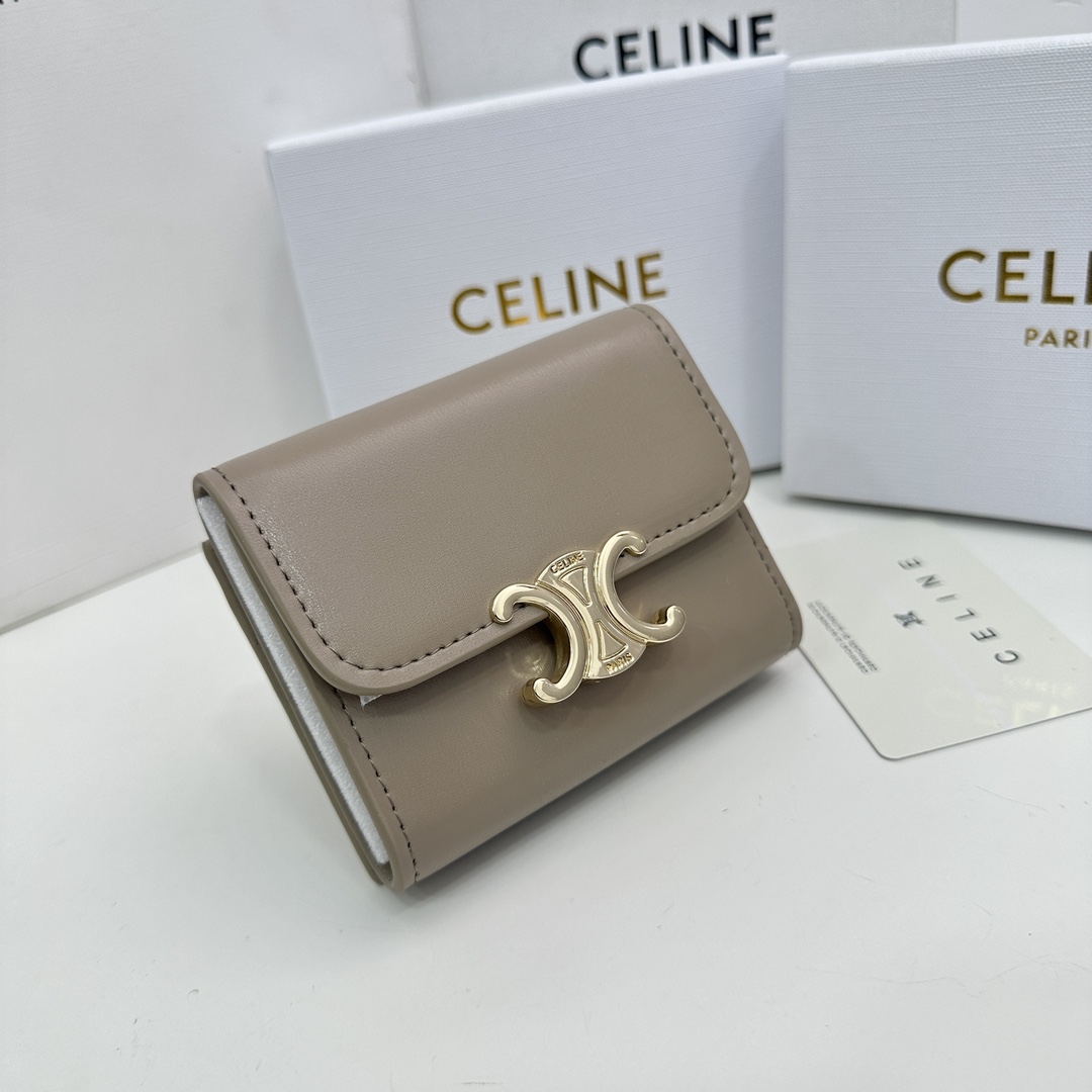 ◆国内発送◆【CELINE】スモール フラップウォレット　ミニ財布