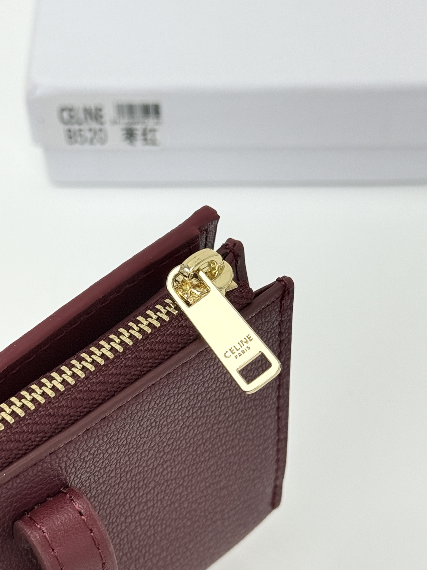 CELINE トリオンフ コンパクトウォレット ボルドー