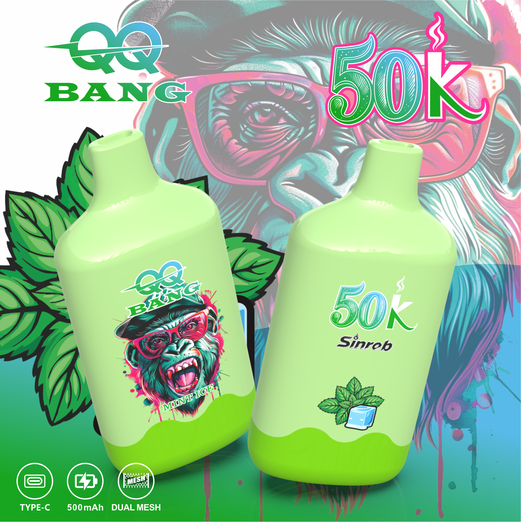 QQ BANG 50K シングルフレーバーデバイス｜充電式・ロングユース
