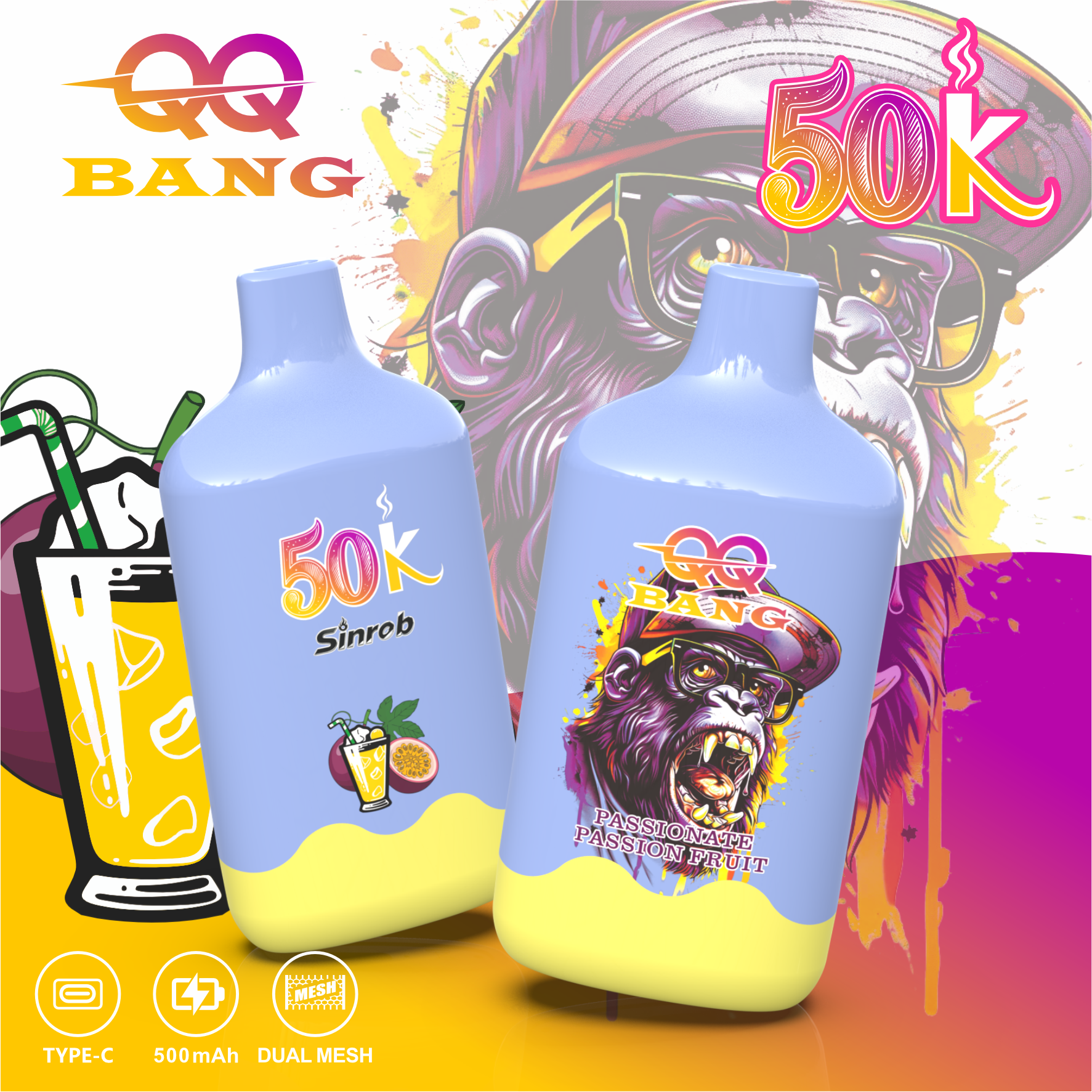 QQ BANG 50K シングルフレーバーデバイス｜充電式・ロングユース