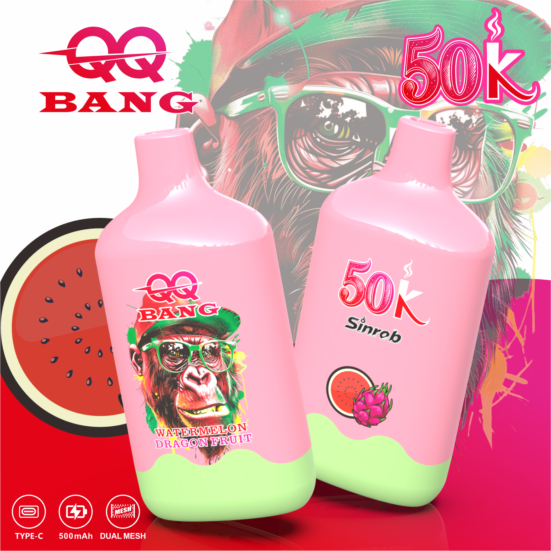 QQ BANG 50K シングルフレーバーデバイス｜充電式・ロングユース