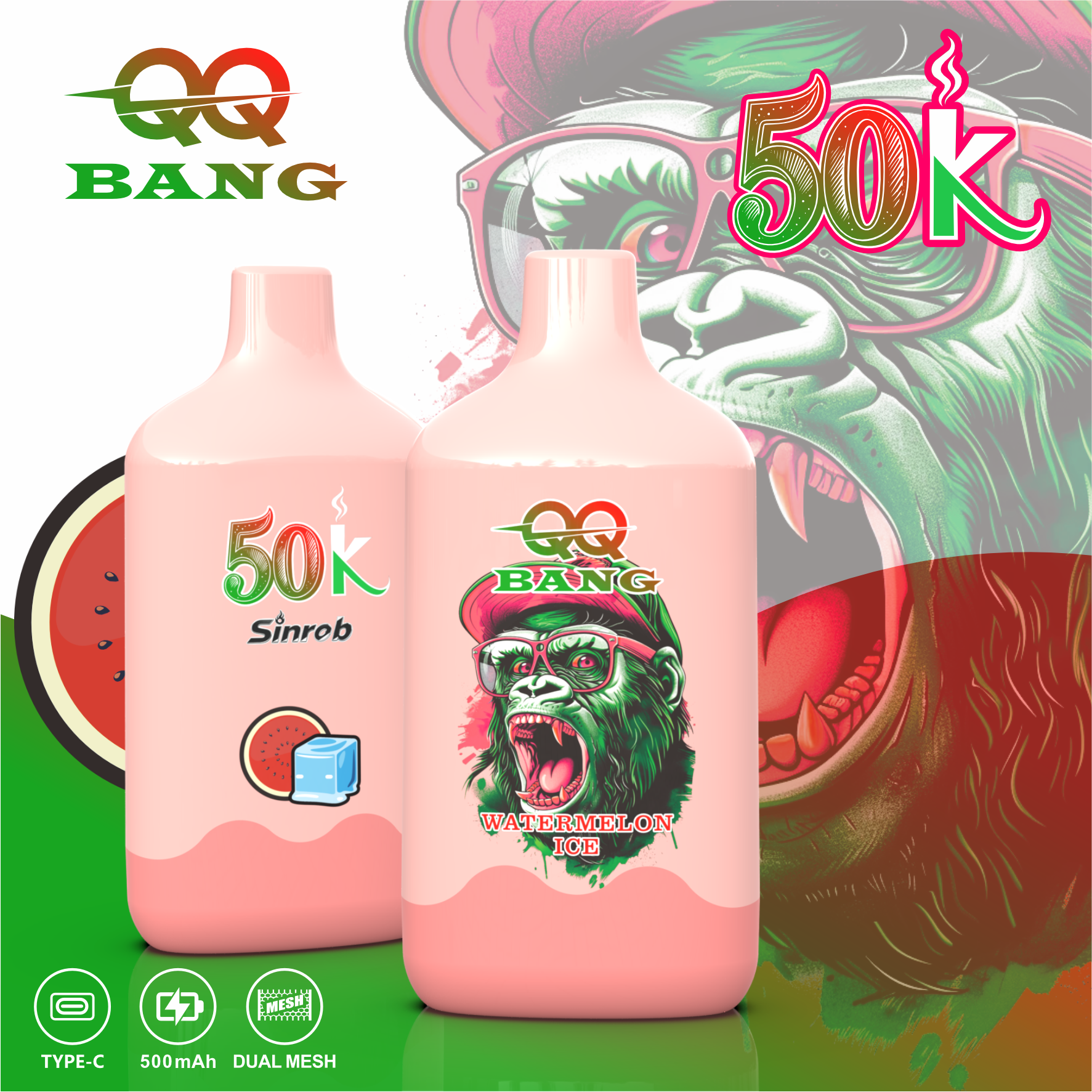 QQ BANG 50K シングルフレーバーデバイス｜充電式・ロングユース