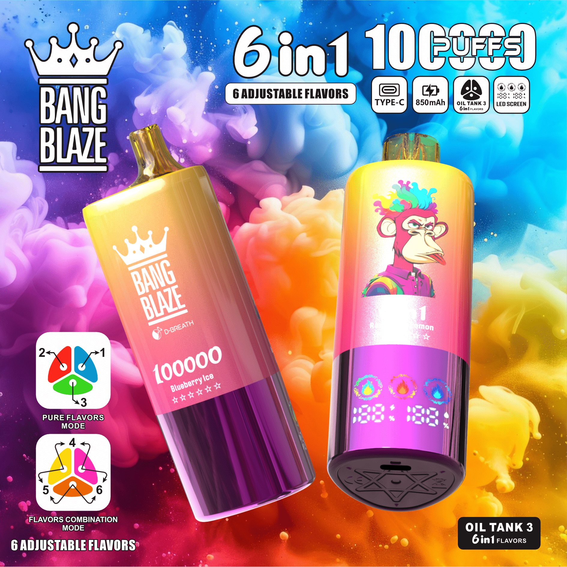 BANG BLAZE 100K 6in1 フレーバーデバイス