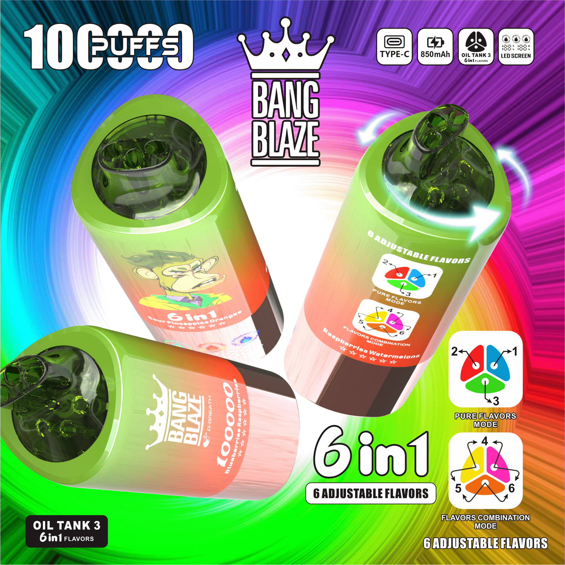 BANG BLAZE 100K 6in1 フレーバーデバイス