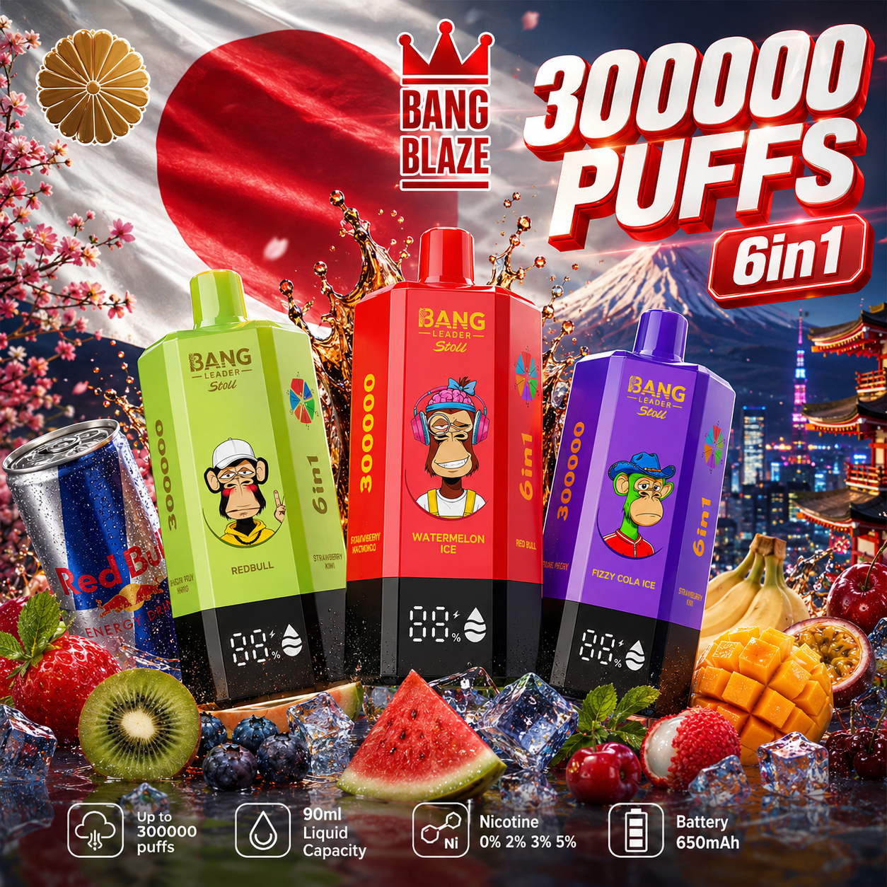 BANG LEADER STOLL 300K Puffs