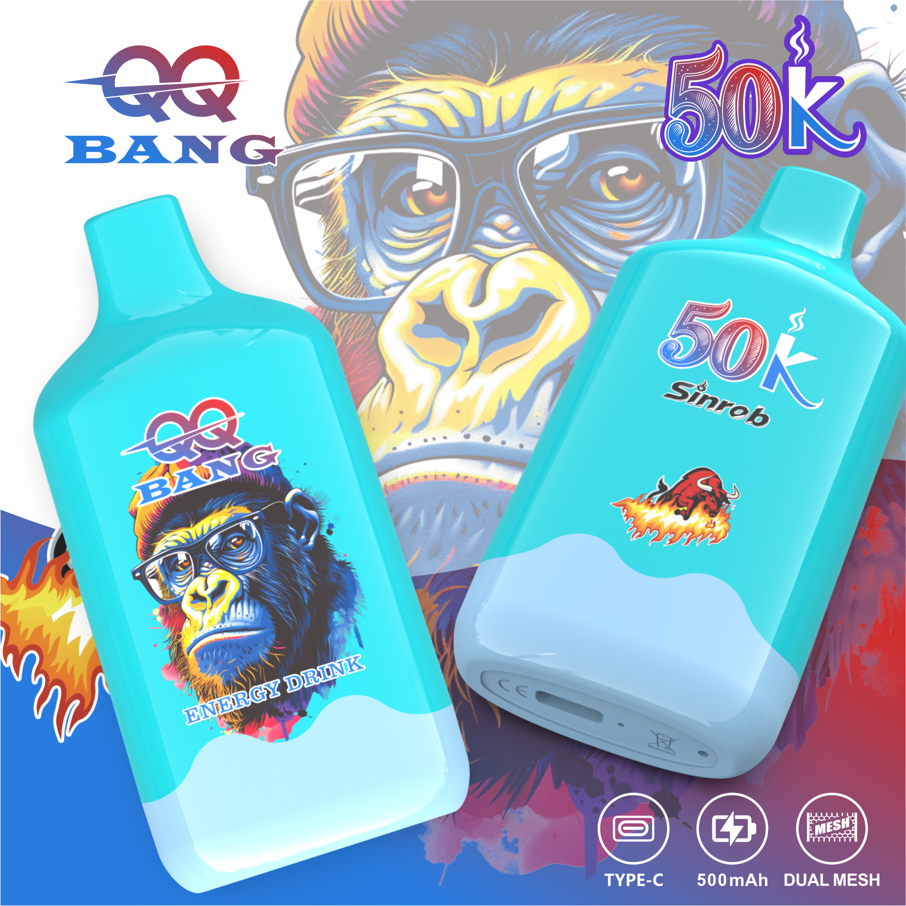 QQ BANG 50K シングルフレーバーデバイス｜充電式・ロングユース