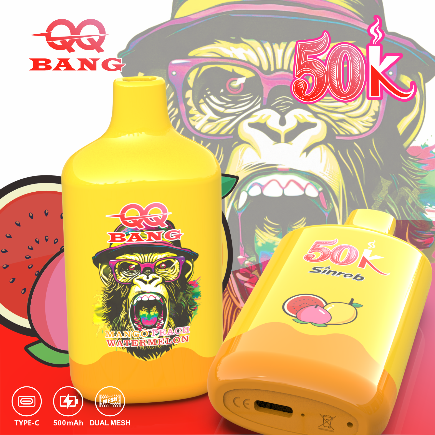 QQ BANG 50K シングルフレーバーデバイス｜充電式・ロングユース