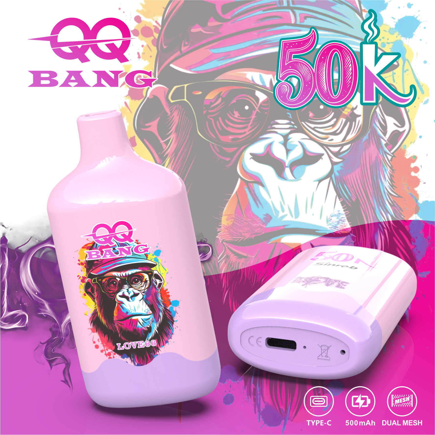 QQ BANG 50K シングルフレーバーデバイス｜充電式・ロングユース