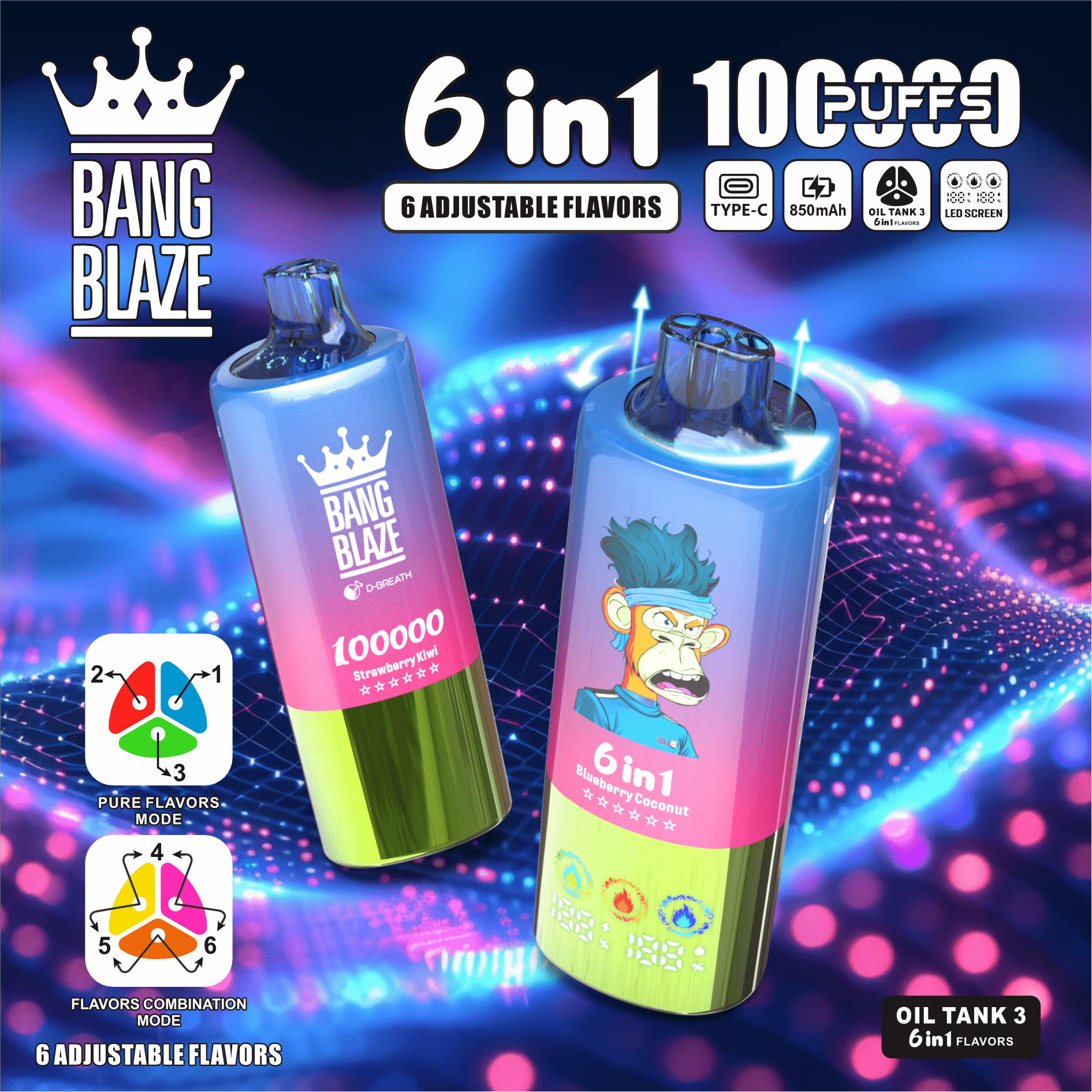 BANG BLAZE 100K 6in1 フレーバーデバイス