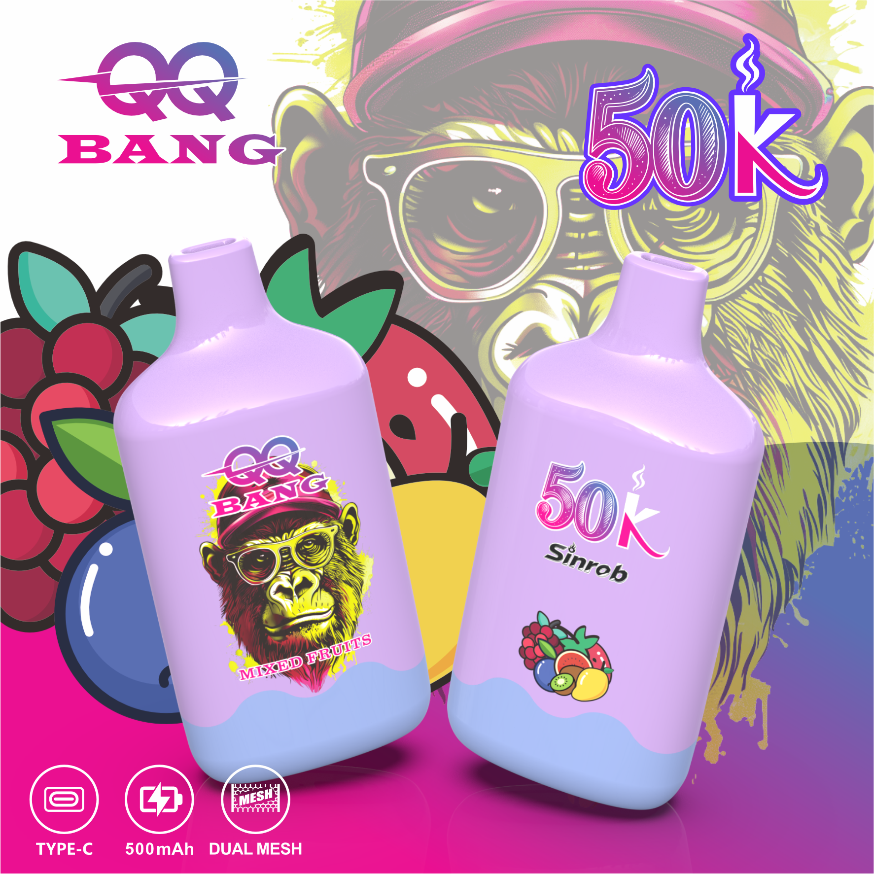 QQ BANG 50K シングルフレーバーデバイス｜充電式・ロングユース