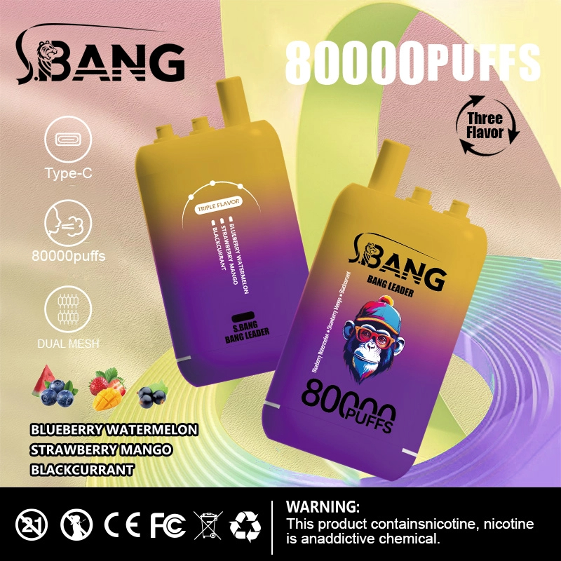 Bang Leader 80K Puffs 3 in 1 Flavors