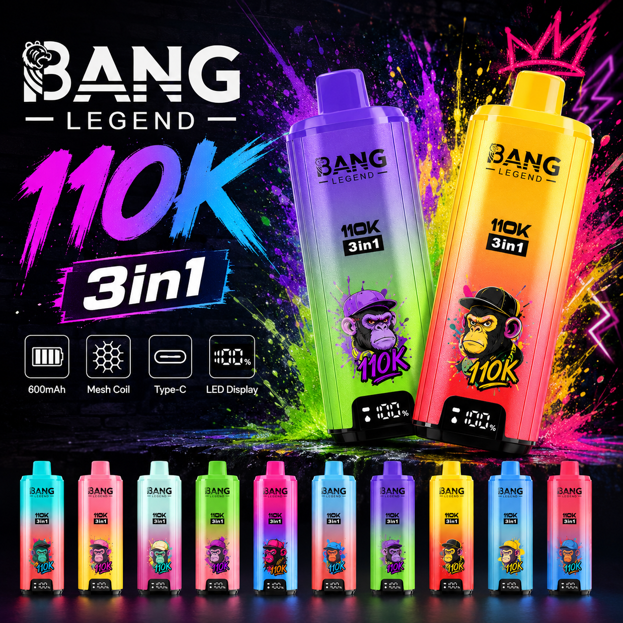 BANG LEGEND 110K 3in1 フレーバーデバイス