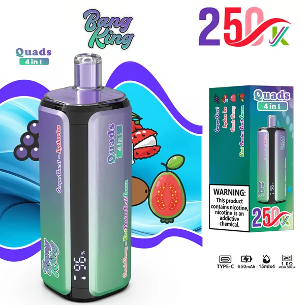 BANG KING 250K Puffs DSK074 Quads 4in1 Tastes