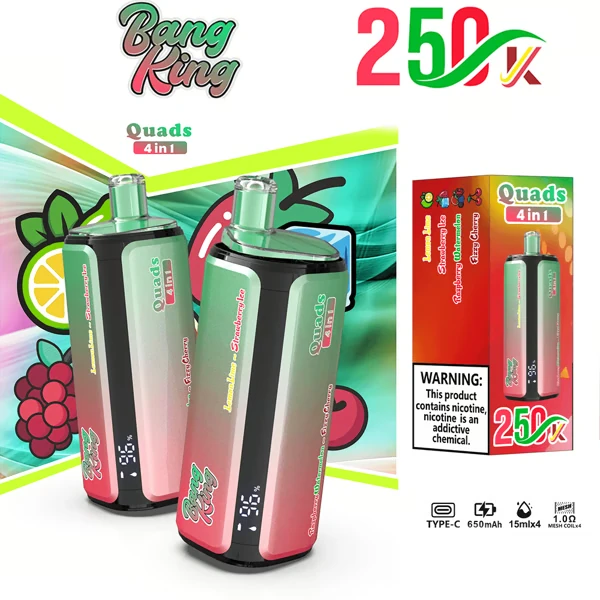 BANG KING 250K Puffs DSK074 Quads 4in1 Tastes