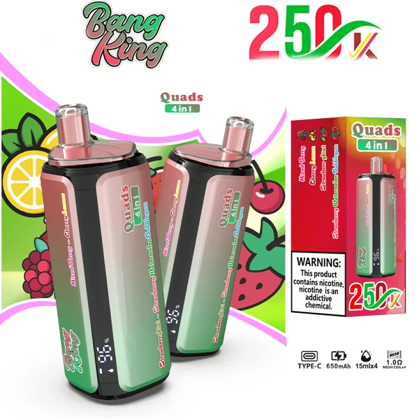 BANG KING 250K Puffs DSK074 Quads 4in1 Tastes