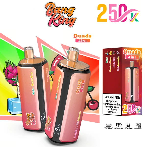 BANG KING 250K Puffs DSK074 Quads 4in1 Tastes