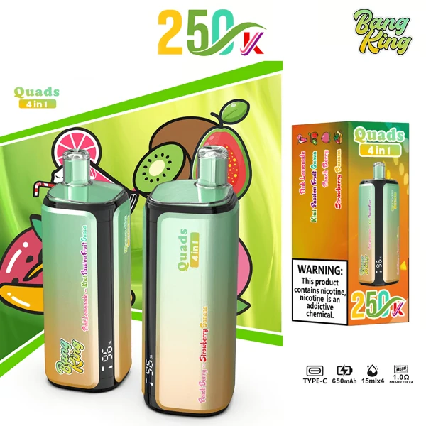 BANG KING 250K Puffs DSK074 Quads 4in1 Tastes