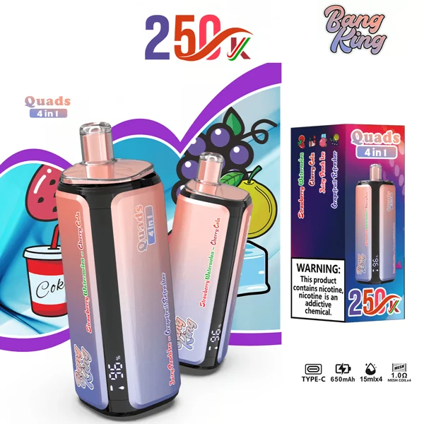 BANG KING 250K Puffs DSK074 Quads 4in1 Tastes