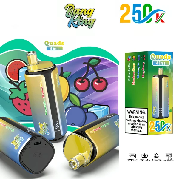 BANG KING 250K Puffs DSK074 Quads 4in1 Tastes