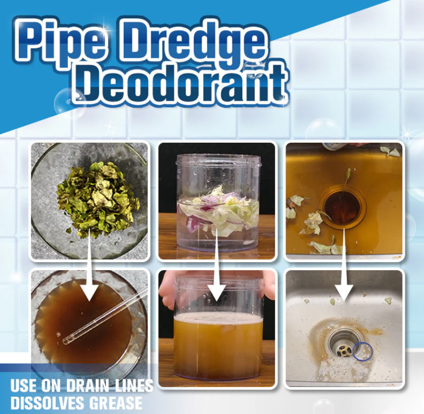 Clear & Fresh in One Go! Pipe Dredge Deodorant – 50% OFF