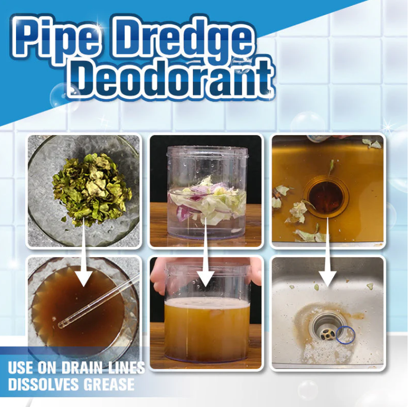 Clear & Fresh in One Go! Pipe Dredge Deodorant – 50% OFF