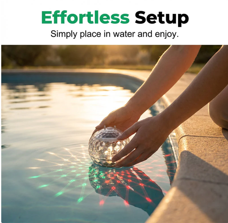 🔥New Hot Selling❤️‍🔥Solar-Powered Floating Pool Lights