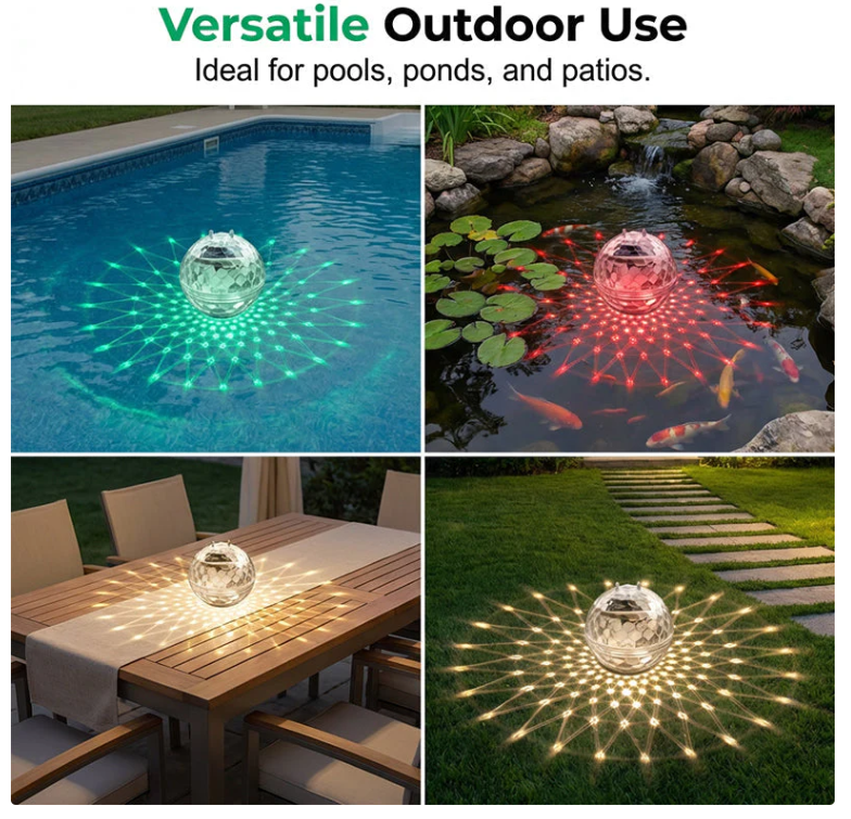 🔥New Hot Selling❤️‍🔥Solar-Powered Floating Pool Lights