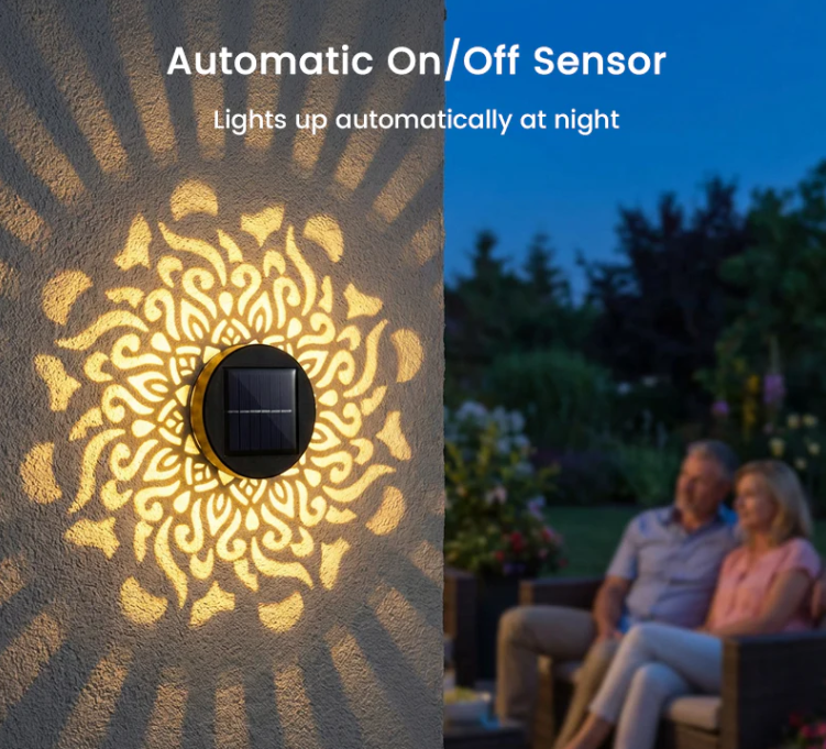 📢📢50% OFF !!!⏰Solar-Powered Mandala Projector Light