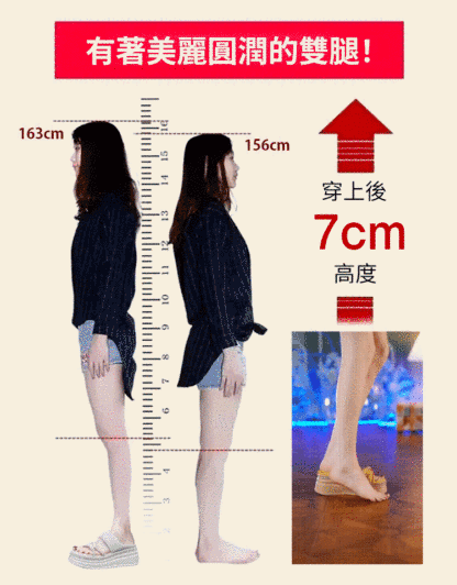 厚底水鑽沙灘坡跟涼鞋