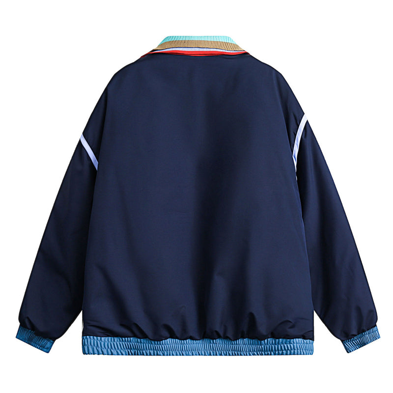 oversize 混合色 厚手ゆったり ダウンジャケット
