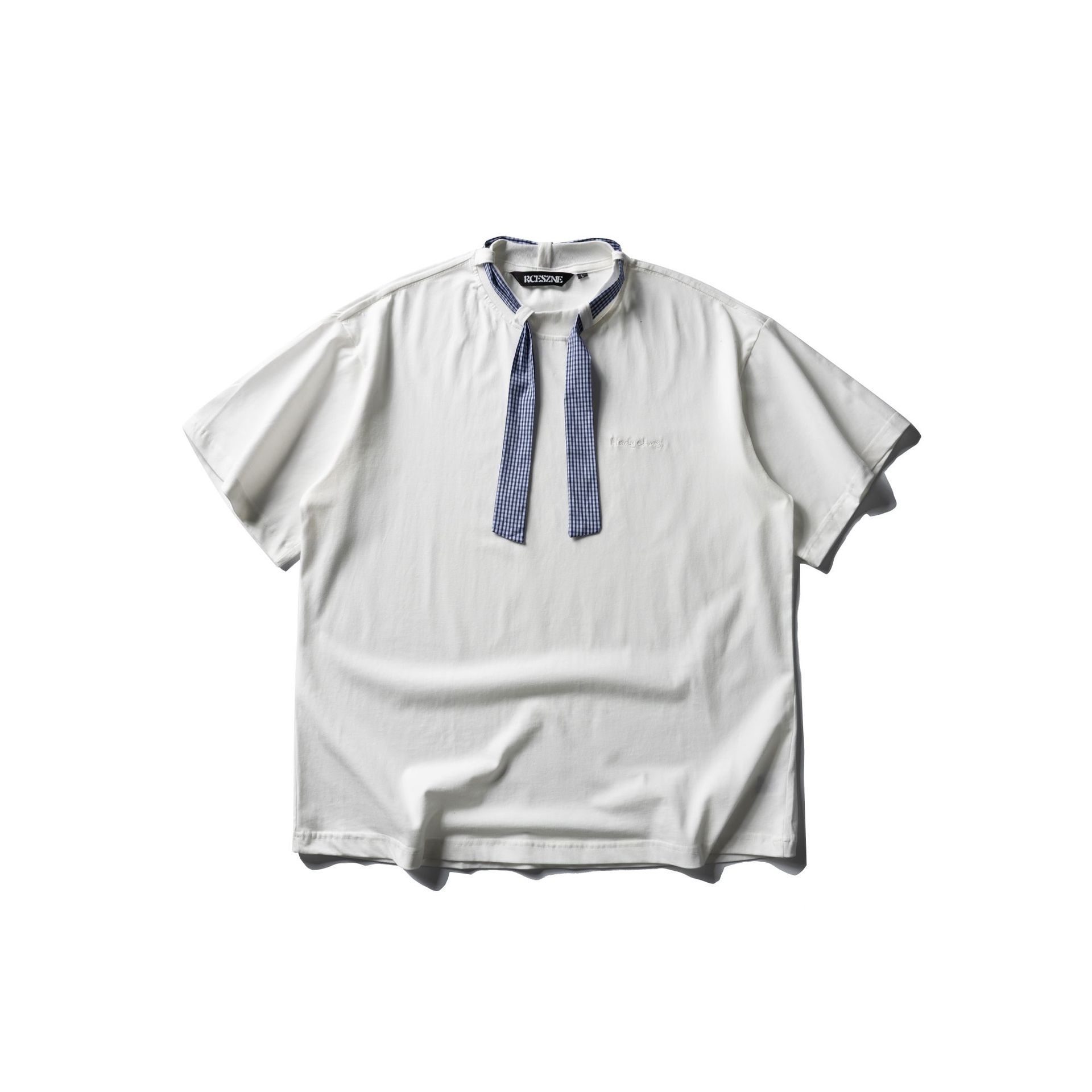 着脱可能リボン付き半袖Ｔシャツ