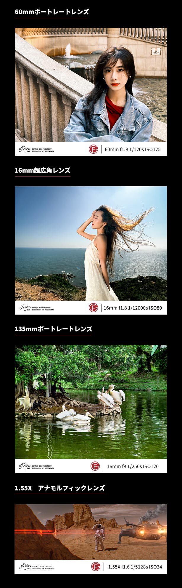 FotorGearアプリの機能と設定画面