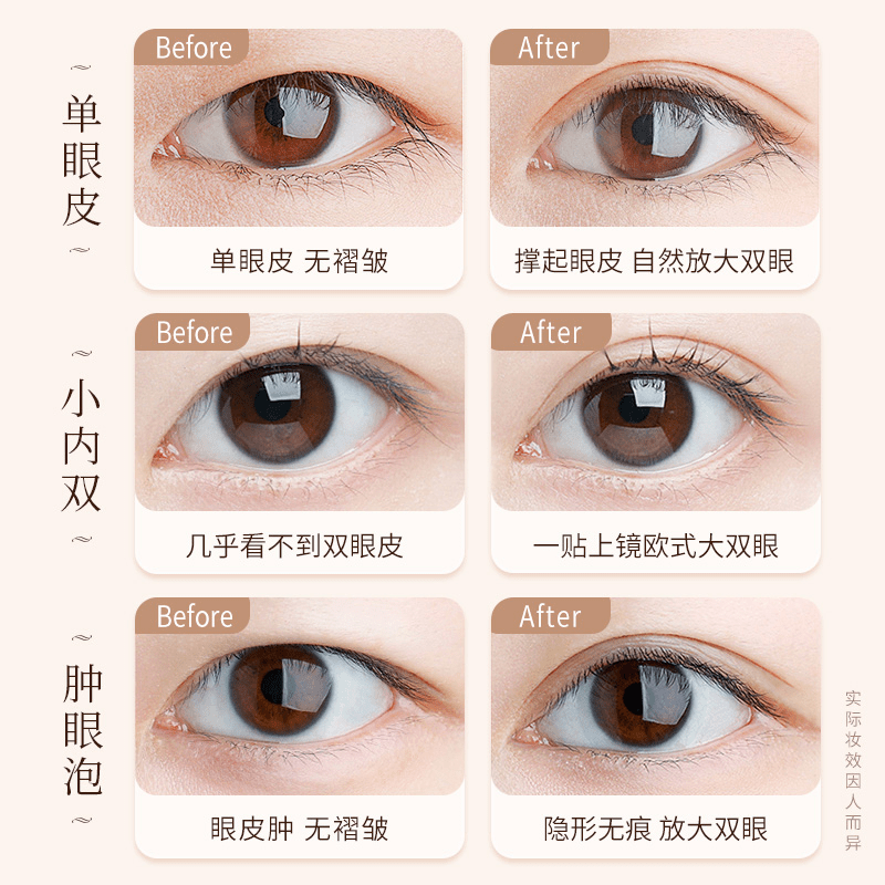 涂酷美目裸色双眼皮贴