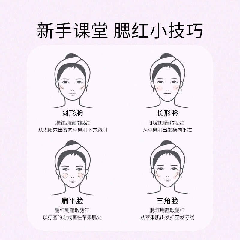 涂酷美术课三色腮红粉饼