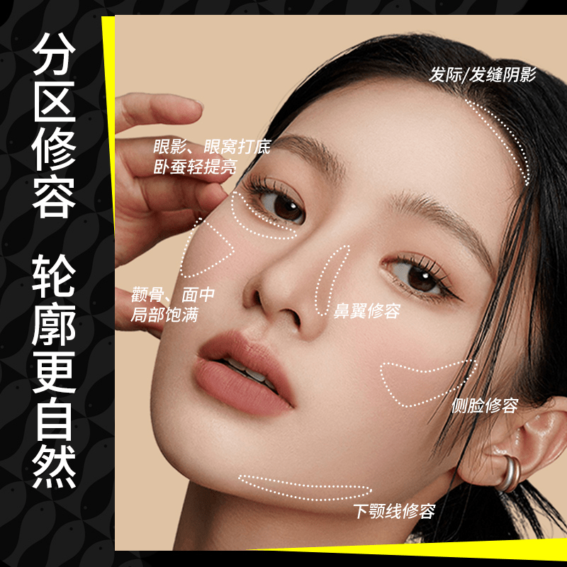 涂酷美术课立体修容粉饼套装