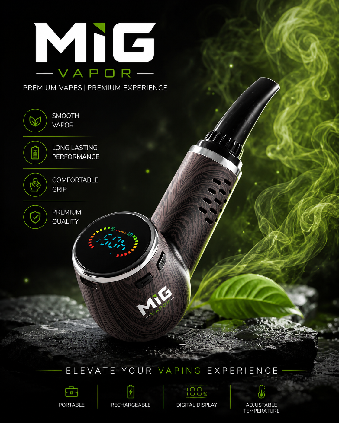 MIG V3 Dry Herb Vaporizer