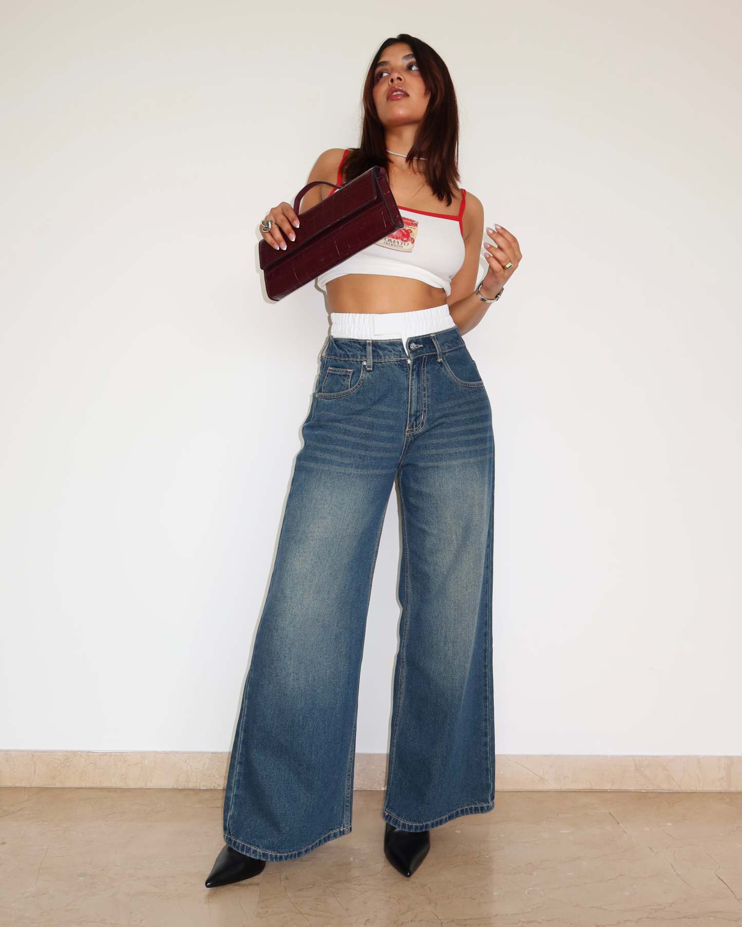 Denim X Boxer Baggy Wide Leg Jeans