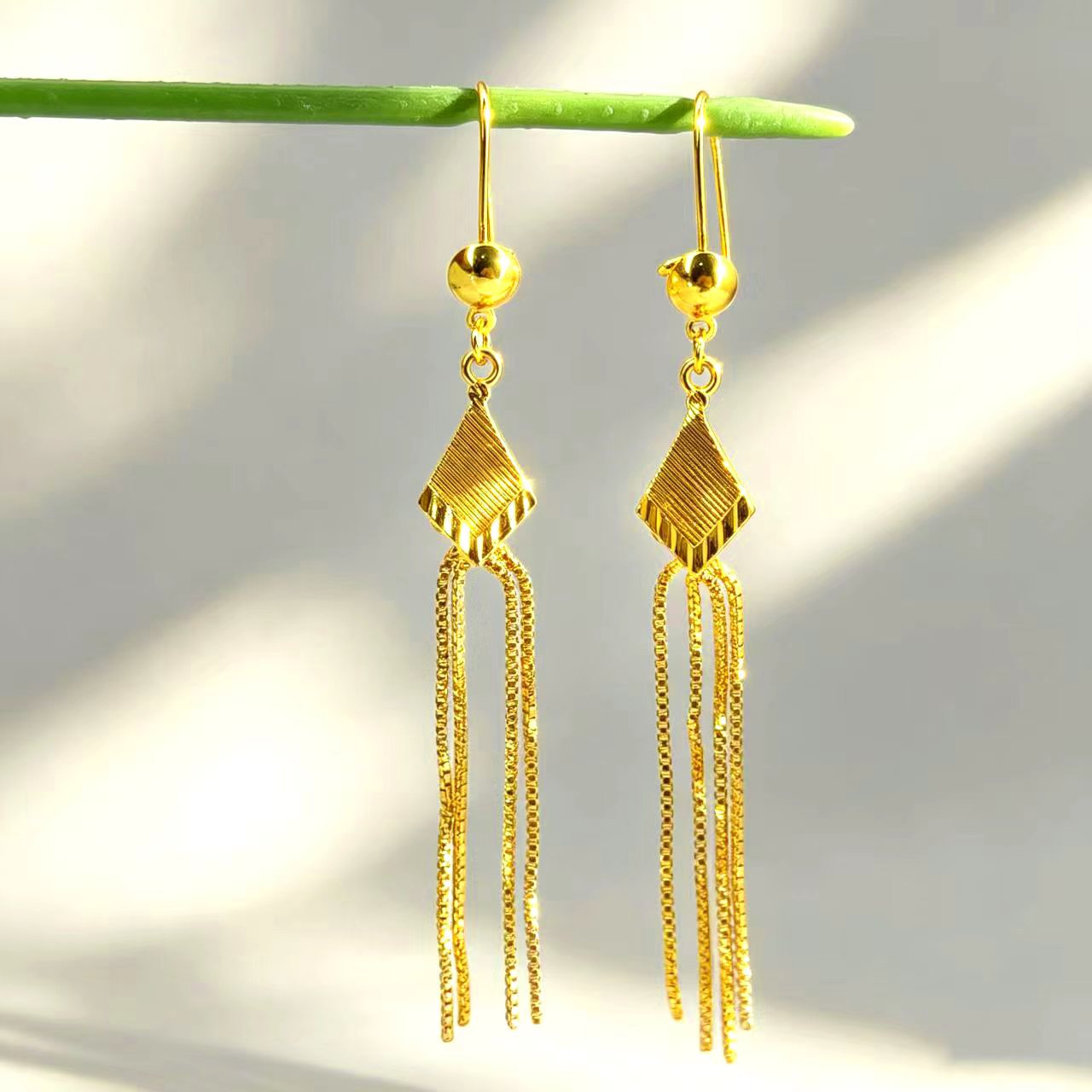 24k Color Copper Gold-plated Earrings-12